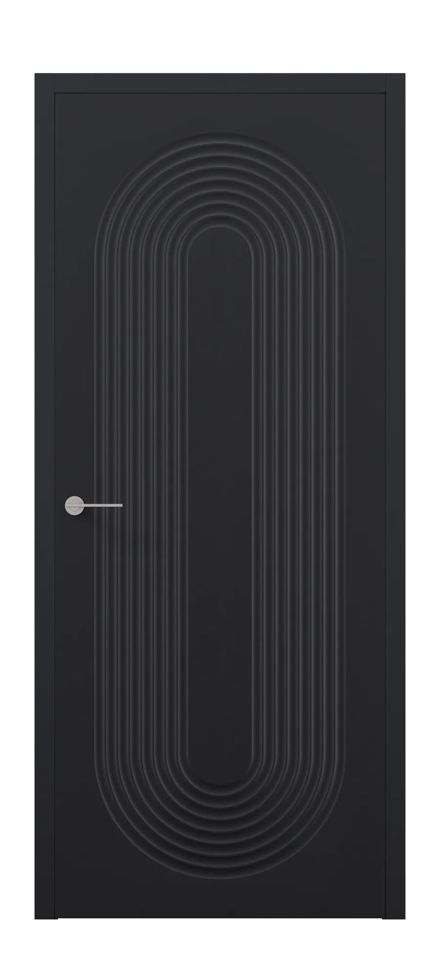 Interior door Art 3 black shagreen