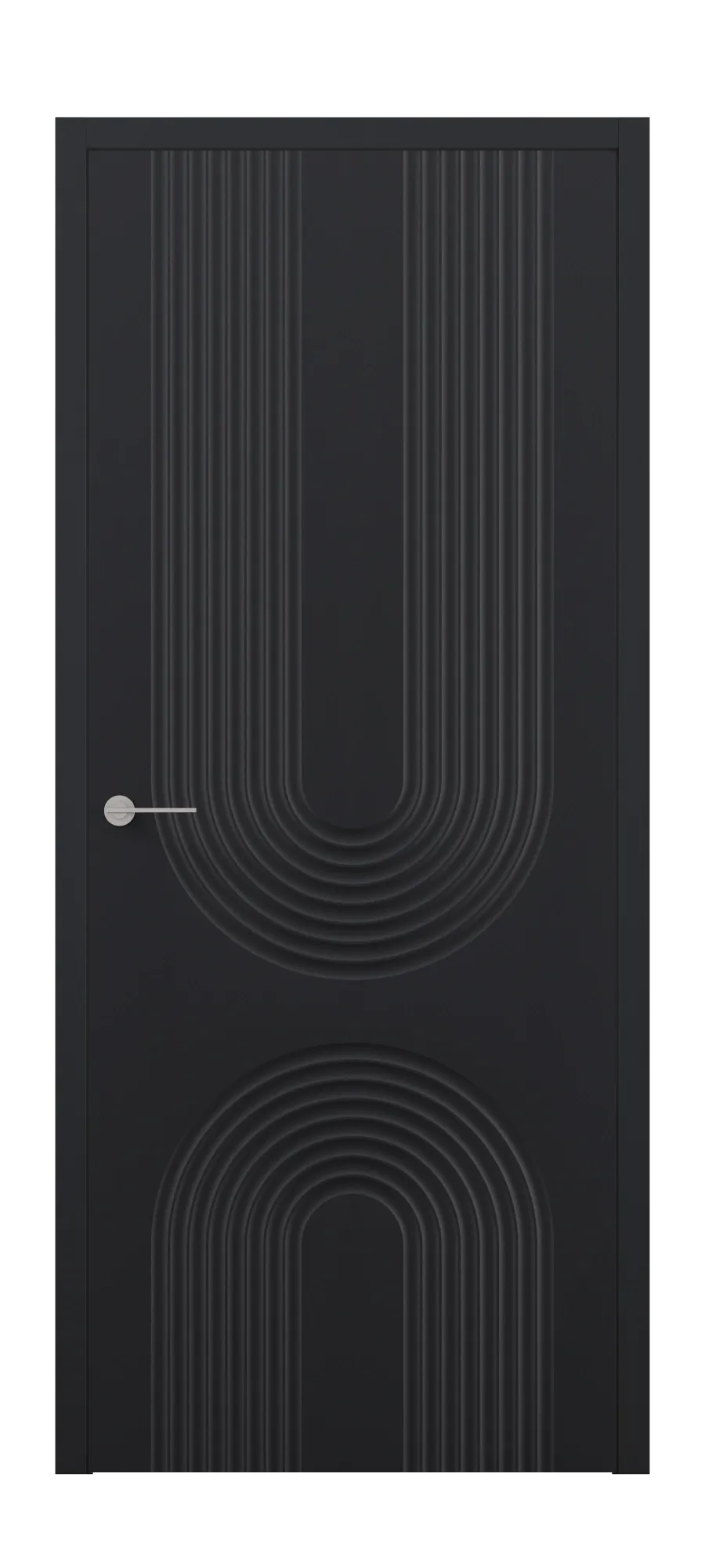 Interior door Art 5 black shagreen