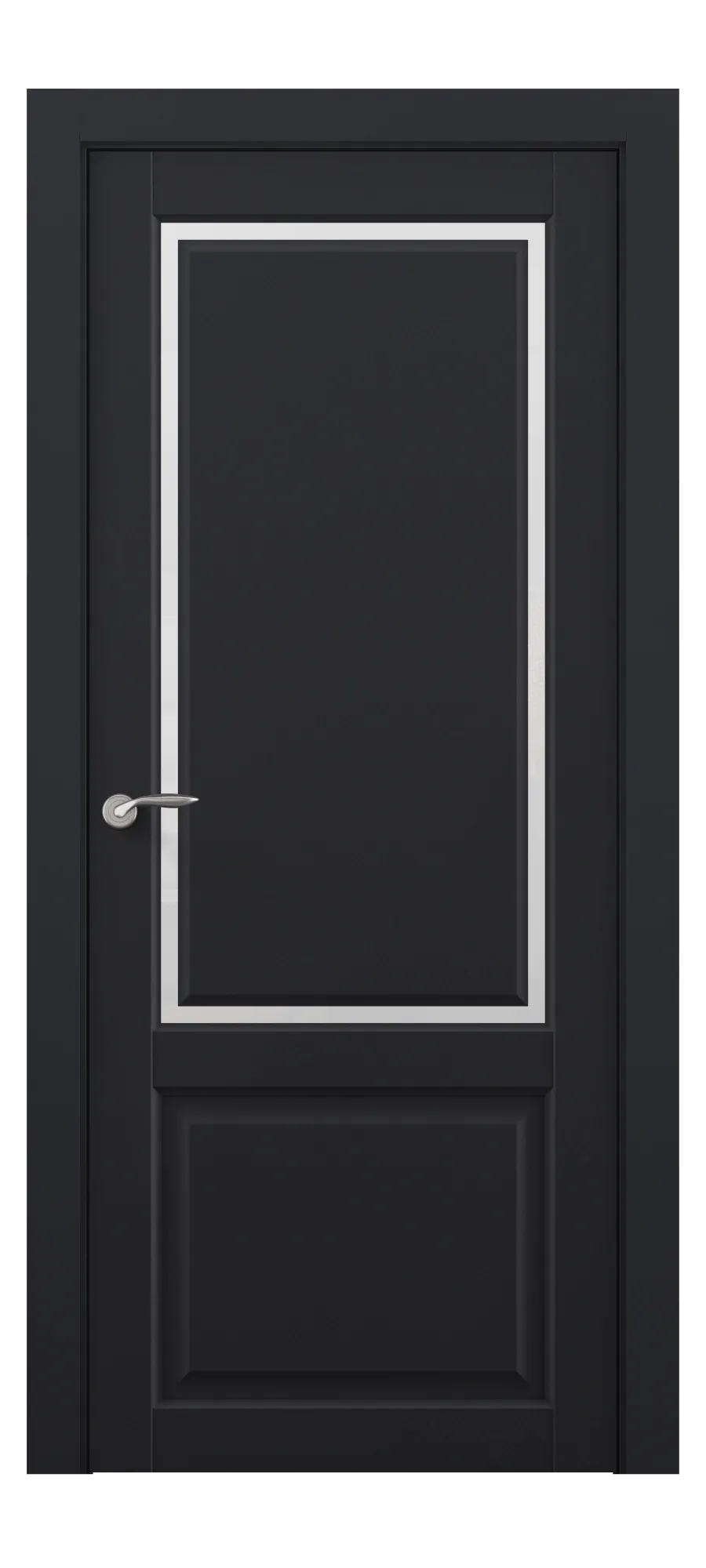Interior door Fly 02 black shagreen