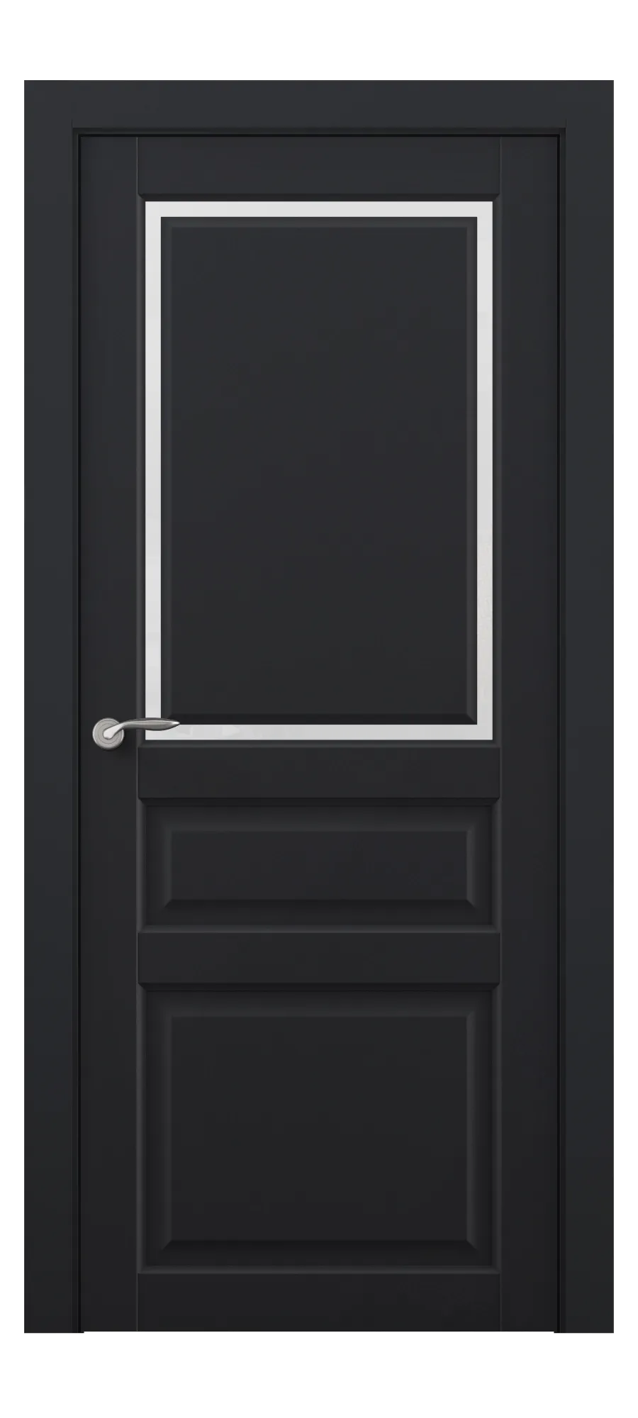 Interior door Fly 04 black shagreen