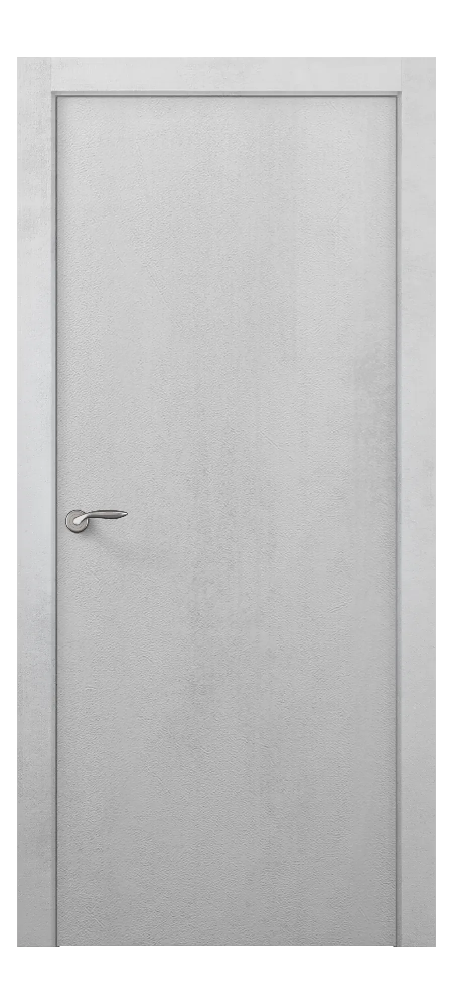 Interior door Smooth white concrete