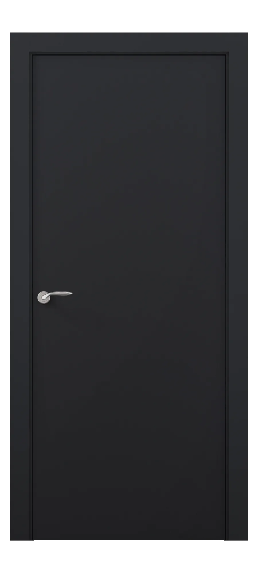 Interior door Smooth black shagreen