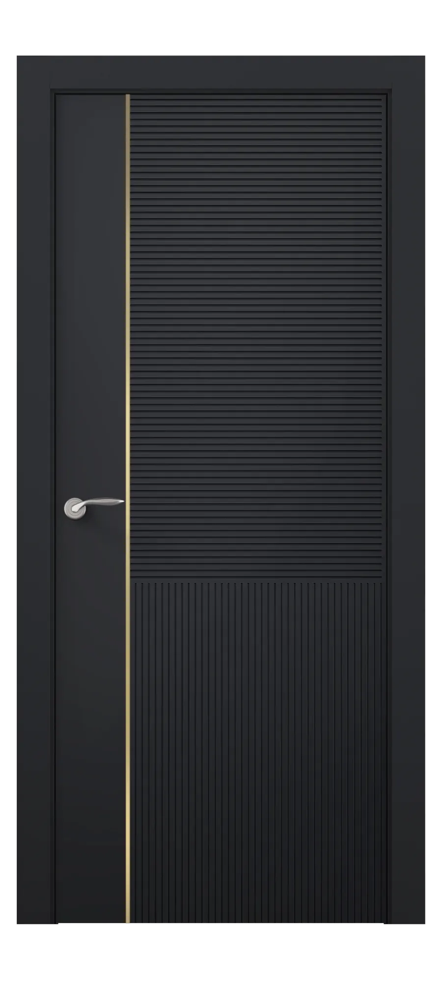 Interior door Interio 4 black shagreen