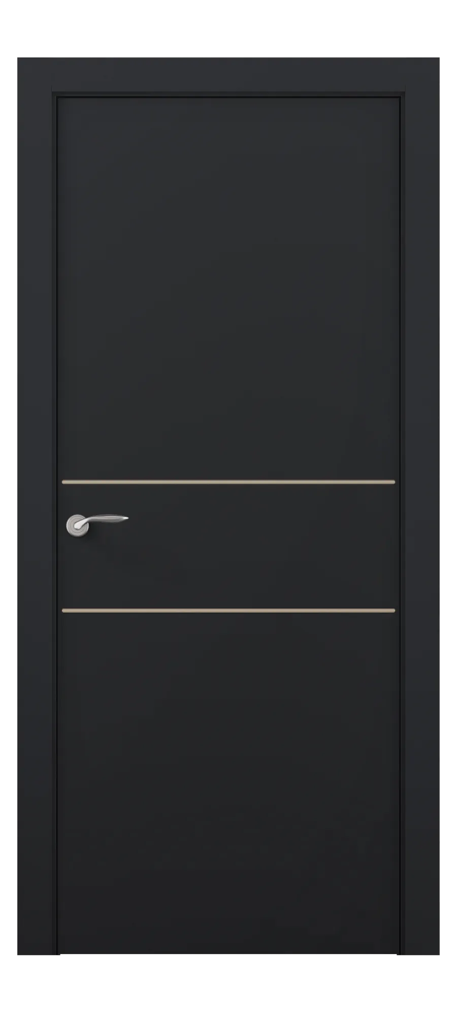 Interior door Line 3 black shagreen