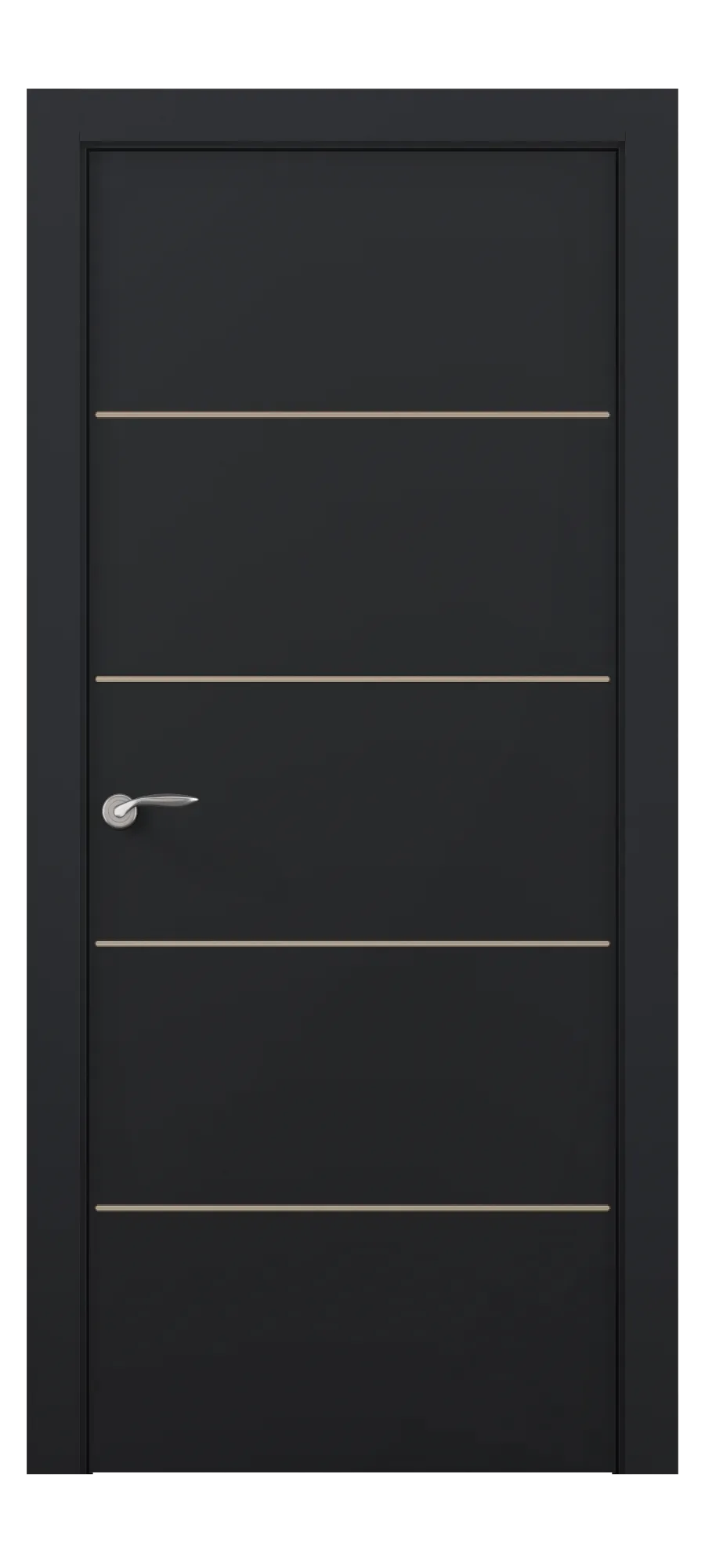 Interior door Line 4 black shagreen