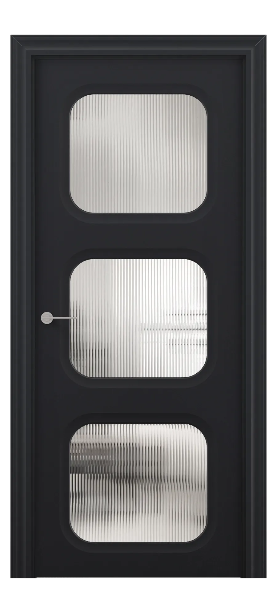 Interior door Mars 04 black shagreen