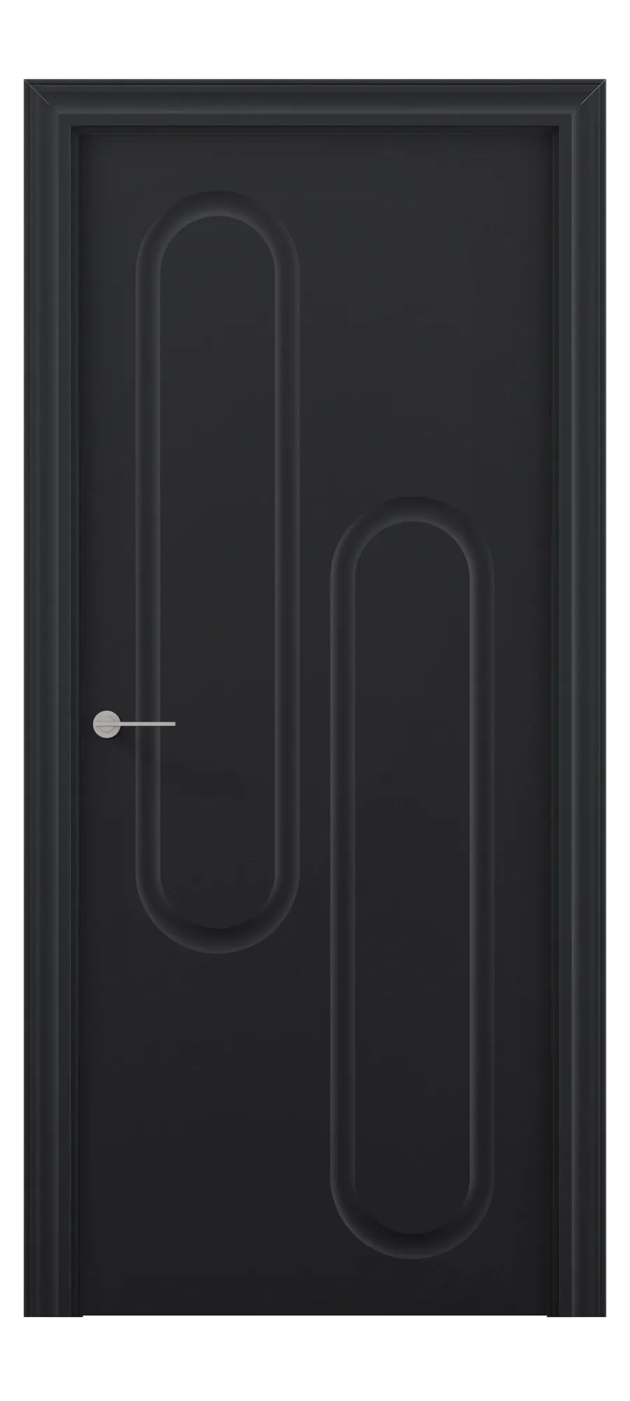 Interior door Mars 7 black shagreen