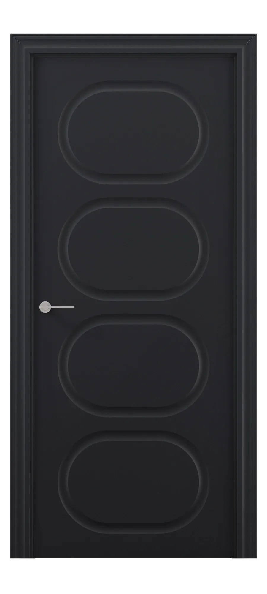 Interior door Mars 8 black shagreen