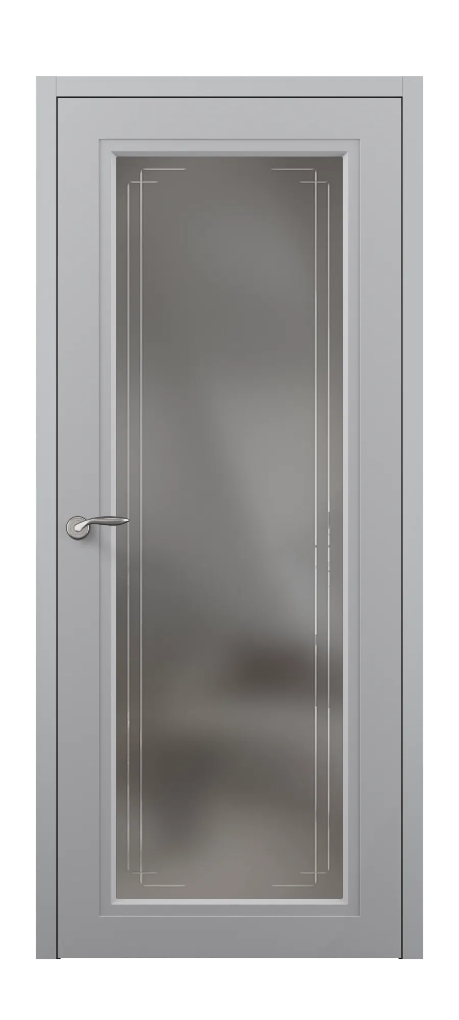 мини верх Дверь Neoclassic 01 софт бархат серый