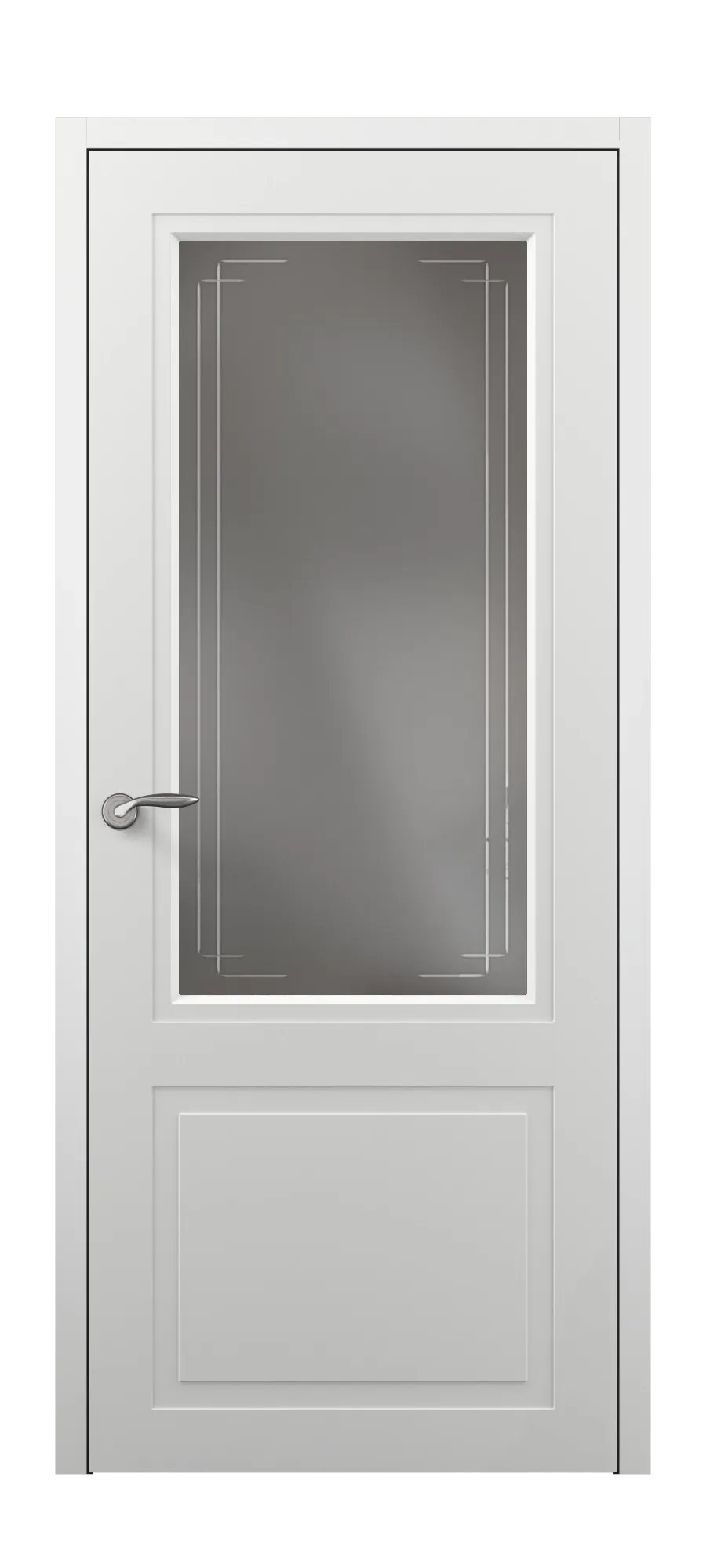  Бөлмеаралық есік Neoclassic 02 ral 9003 (жоғарыдан)