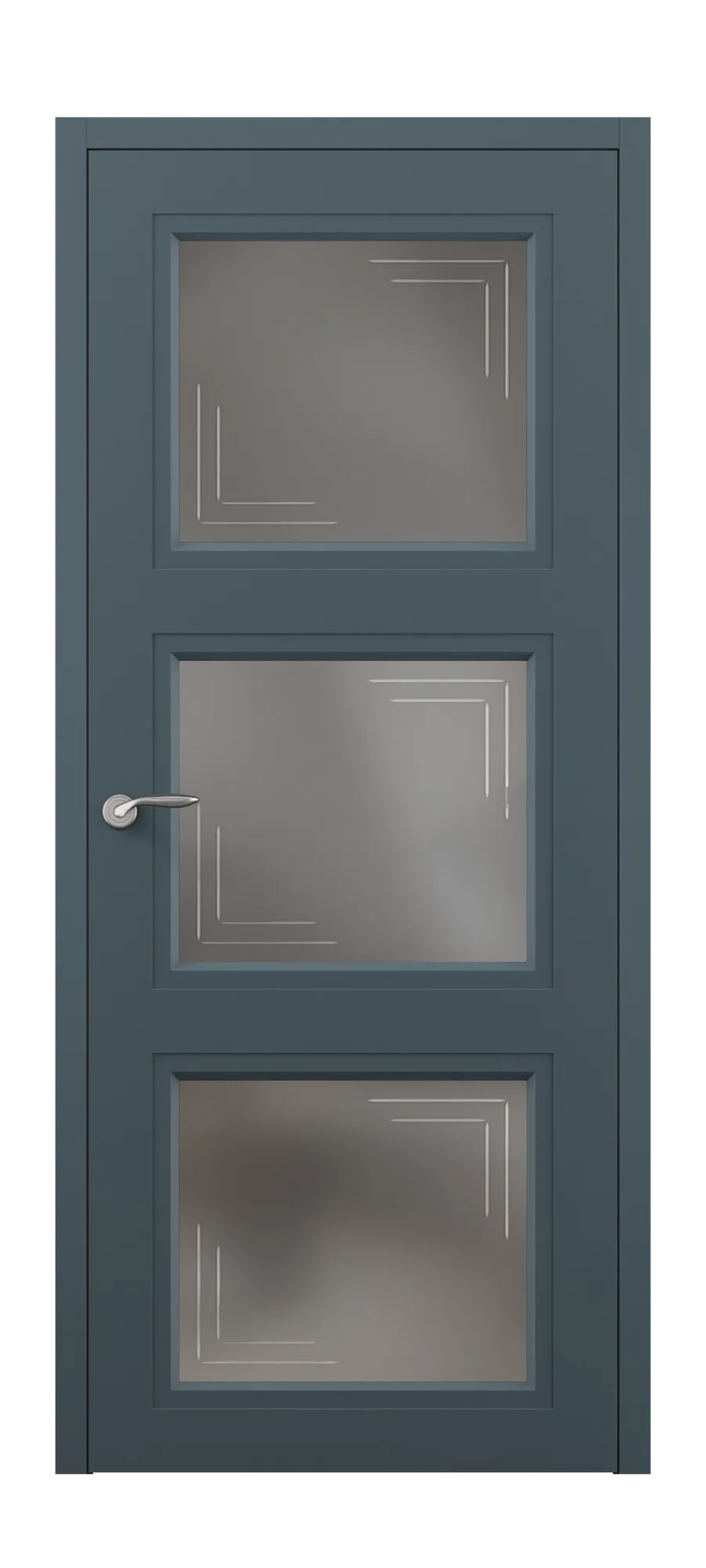  Бөлмеаралық есік Neoclassic 04 софт антрацит (жоғарыдан)