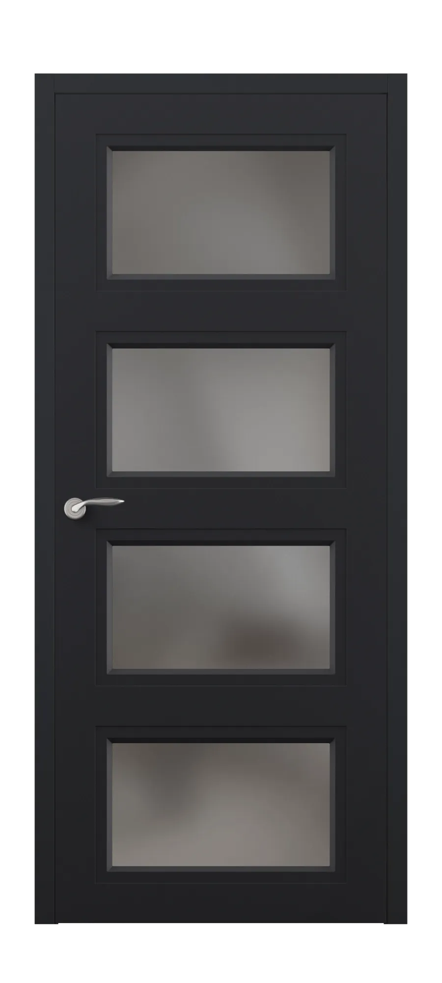 Бөлмеаралық есік Neoclassic 05 қара шагрень