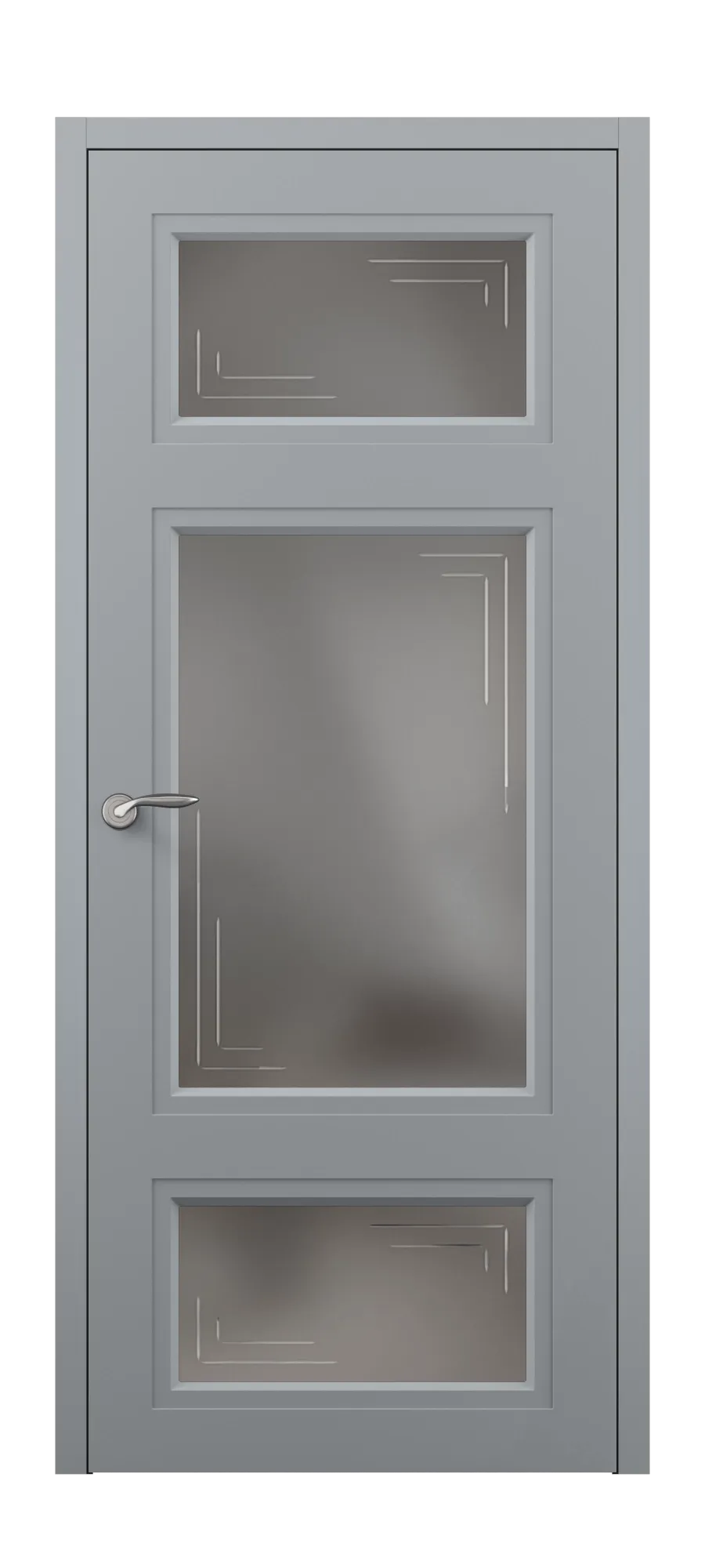  Бөлмеаралық есік Neoclassic 06 ral 7040 (жоғарыдан)