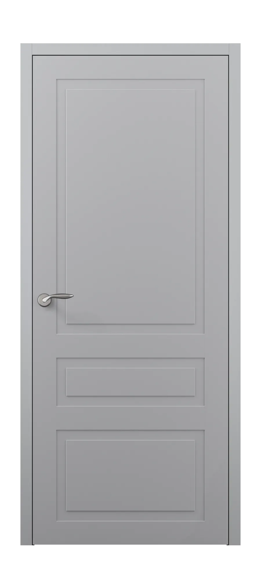Бөлмеаралық есік Neoclassic 3 софт барқыт сұр