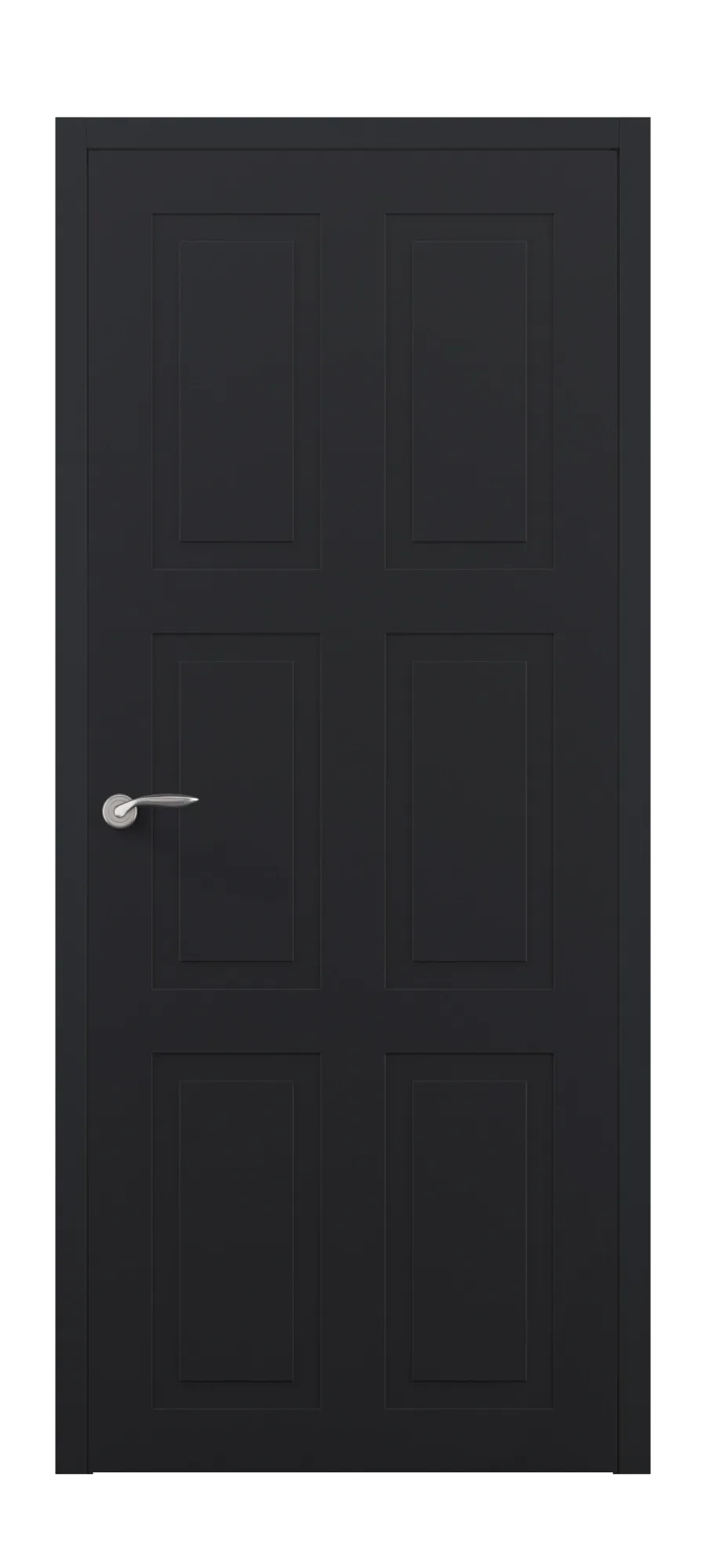 Interior door Neoclassic 8 black shagreen (top)