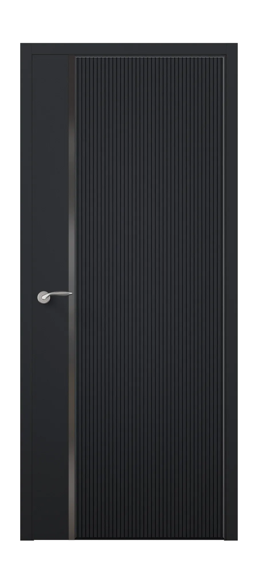  Interior door Neoline 4 black shagreen (top)