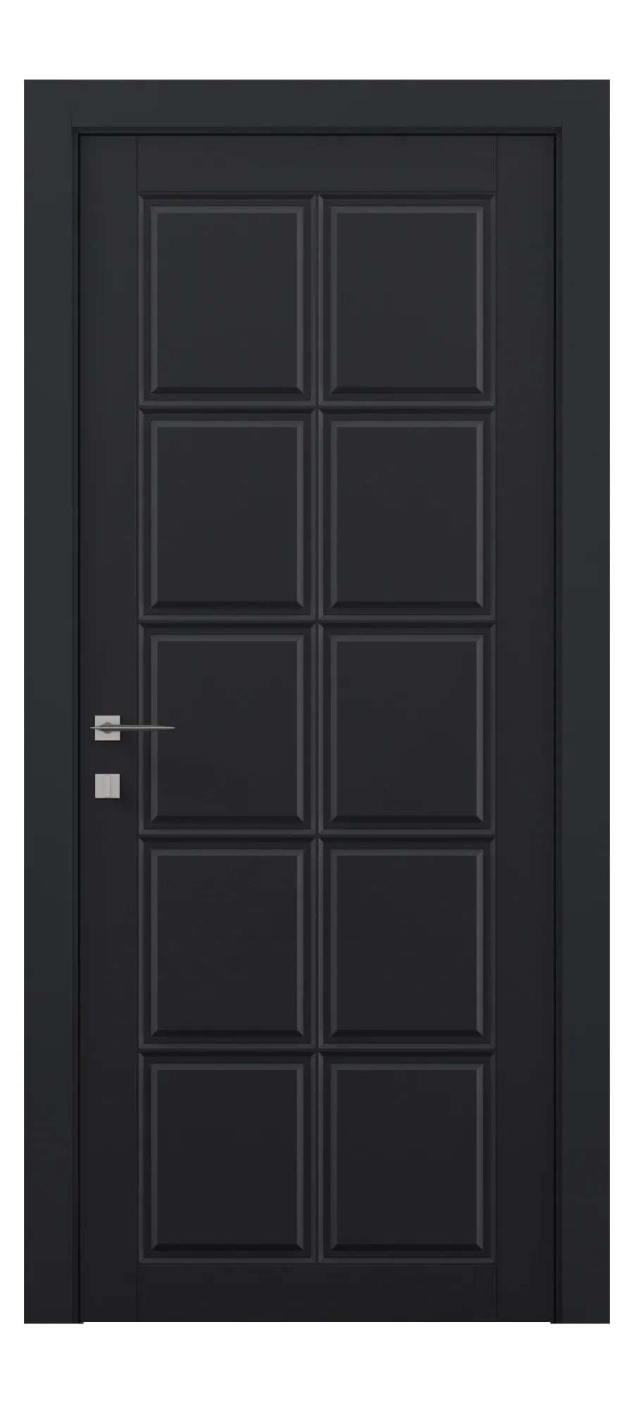 Interior door Oxford 4 black shagreen (top)