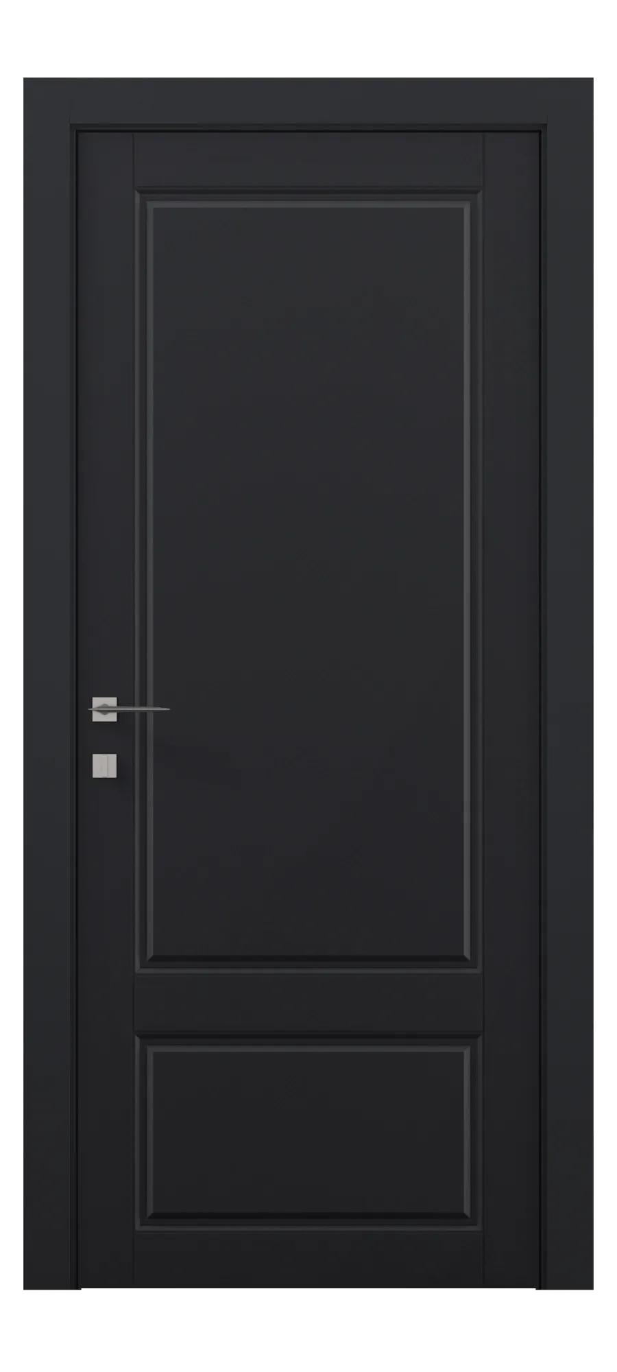 Interior door Oxford 5 black shagreen