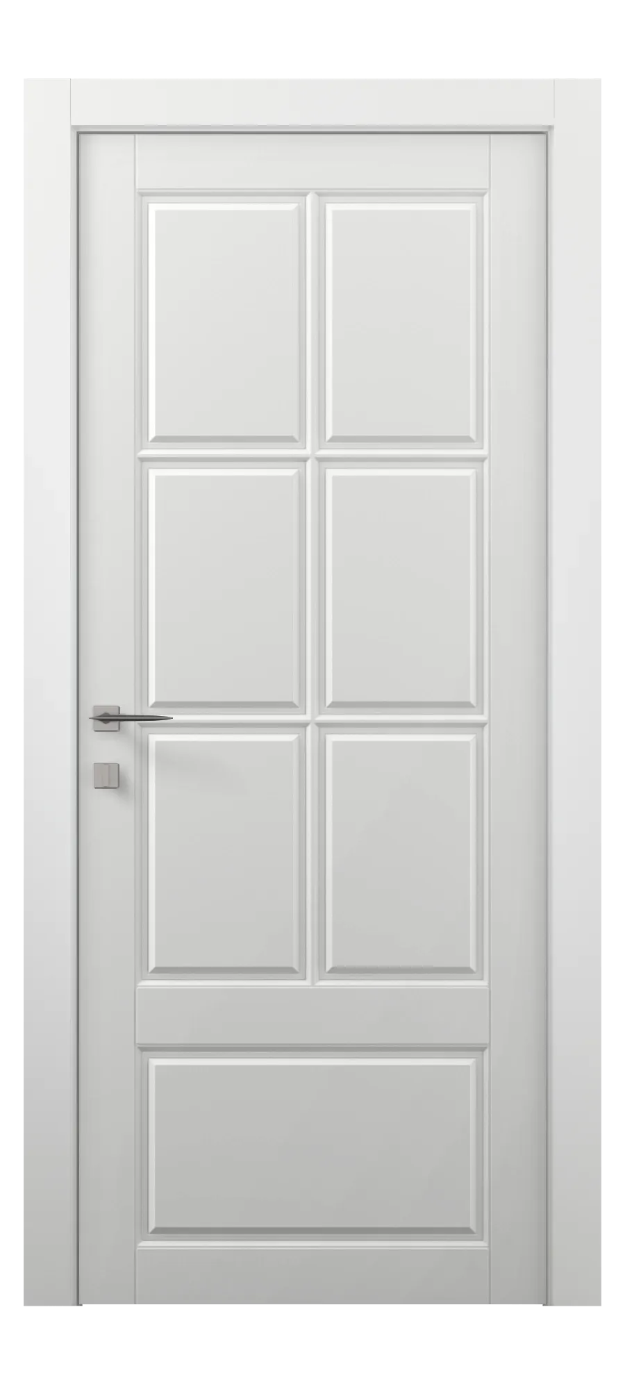  Бөлмеаралық есік Oxford 6 ral 9003 (жоғарыдан)
