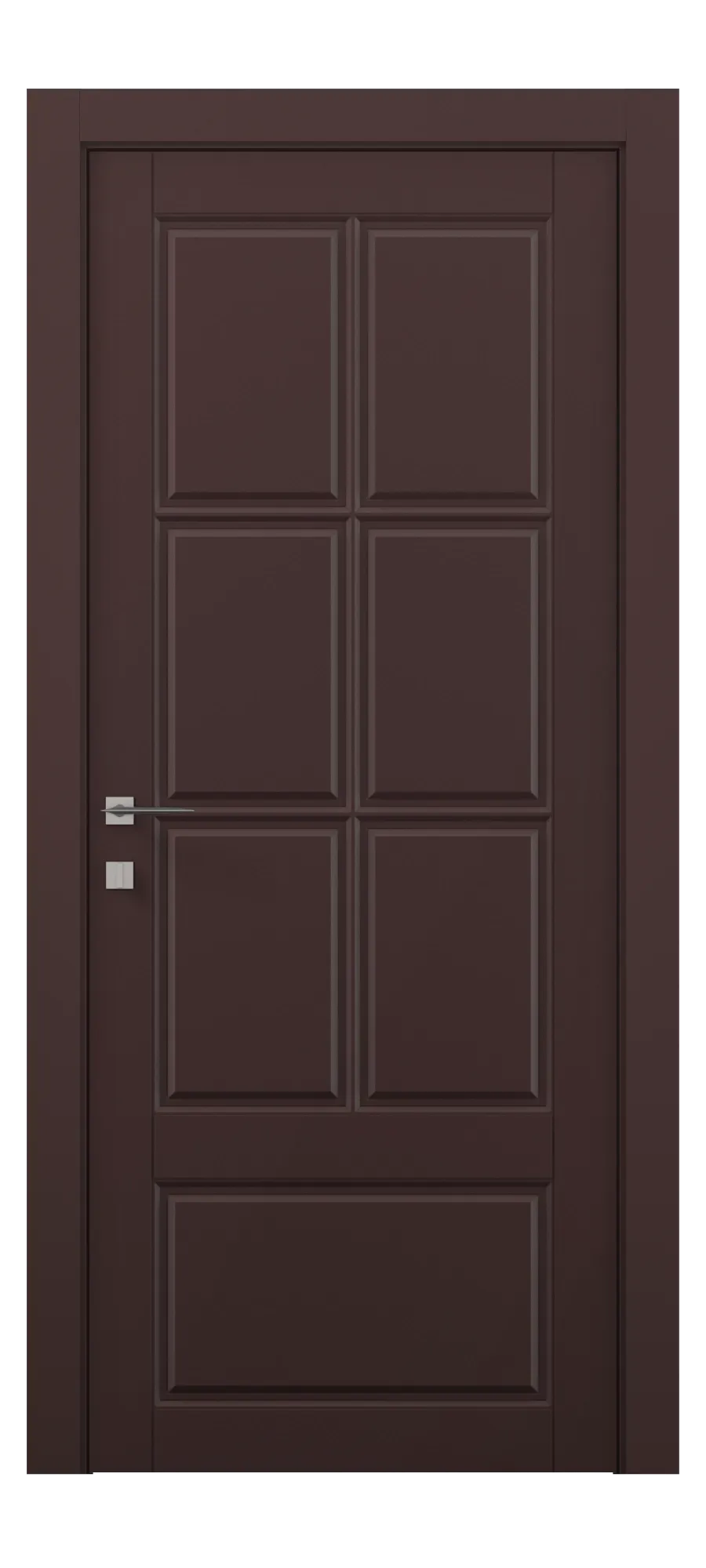  Бөлмеаралық есік Oxford 6 софт бордо (жоғарыдан)