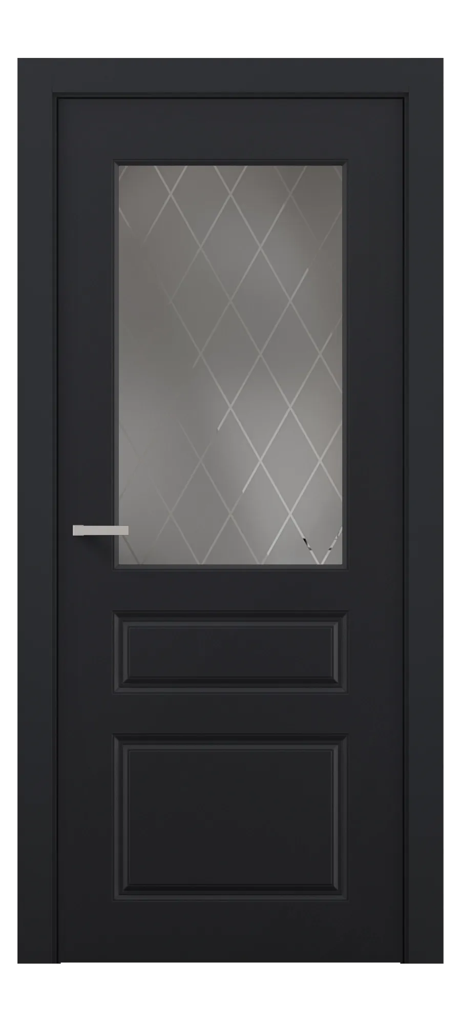 Interior door Palermo 06 black shagreen
