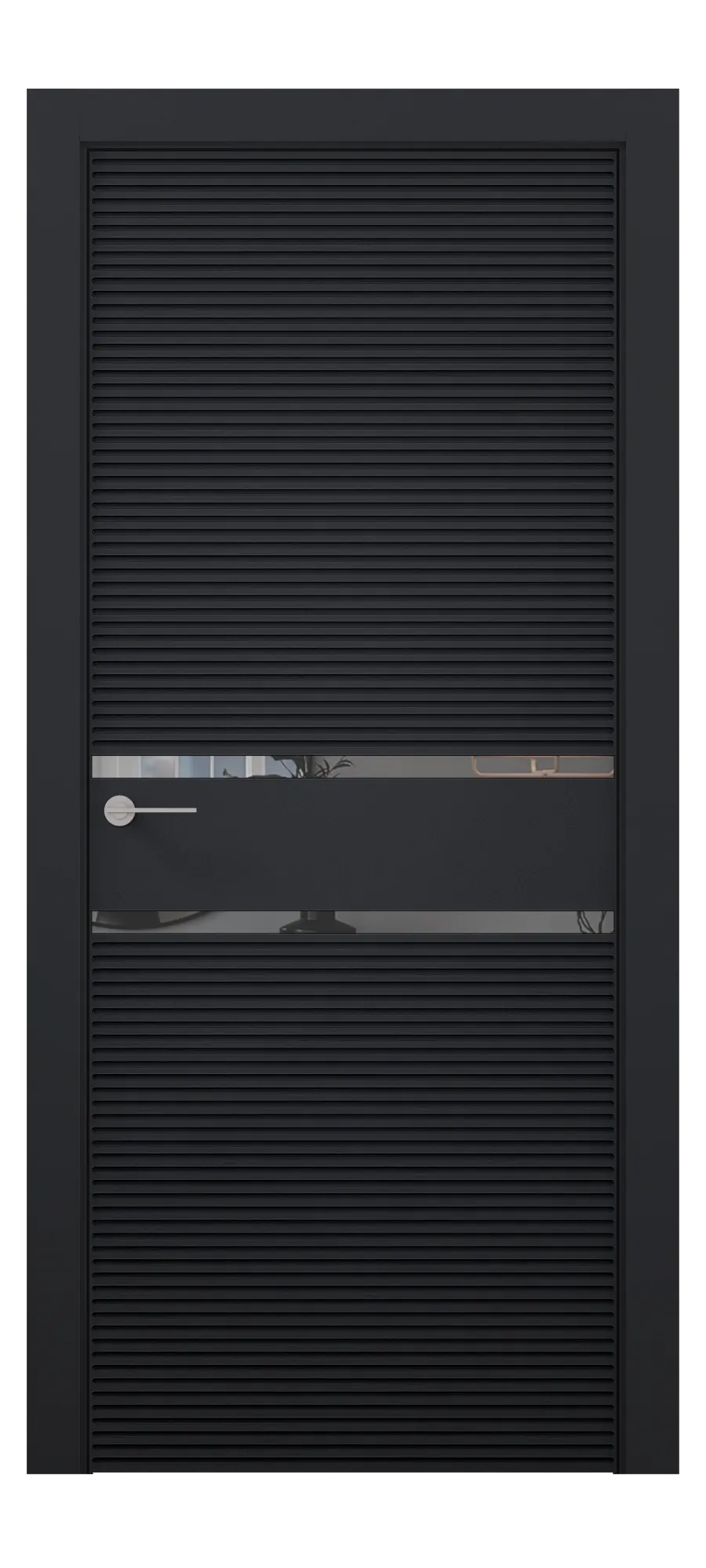 Interior door Perfectum 07 black shagreen
