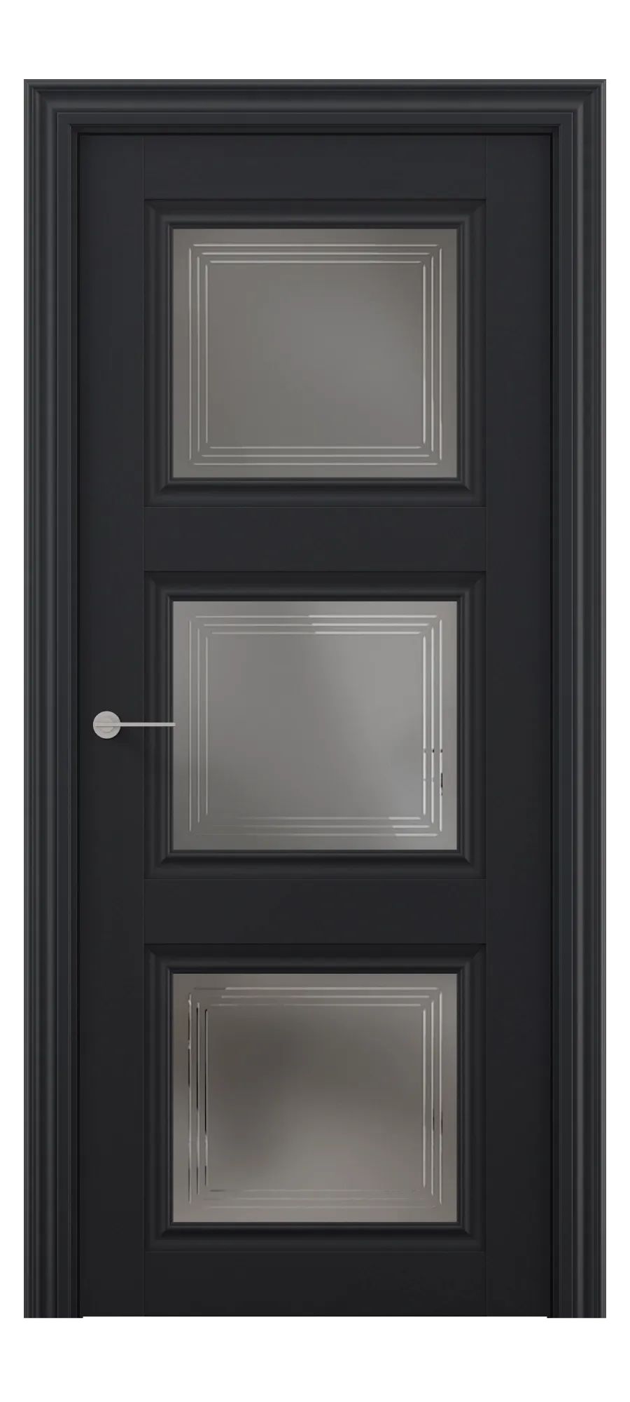  Interior door Q 08 black shagreen (top)