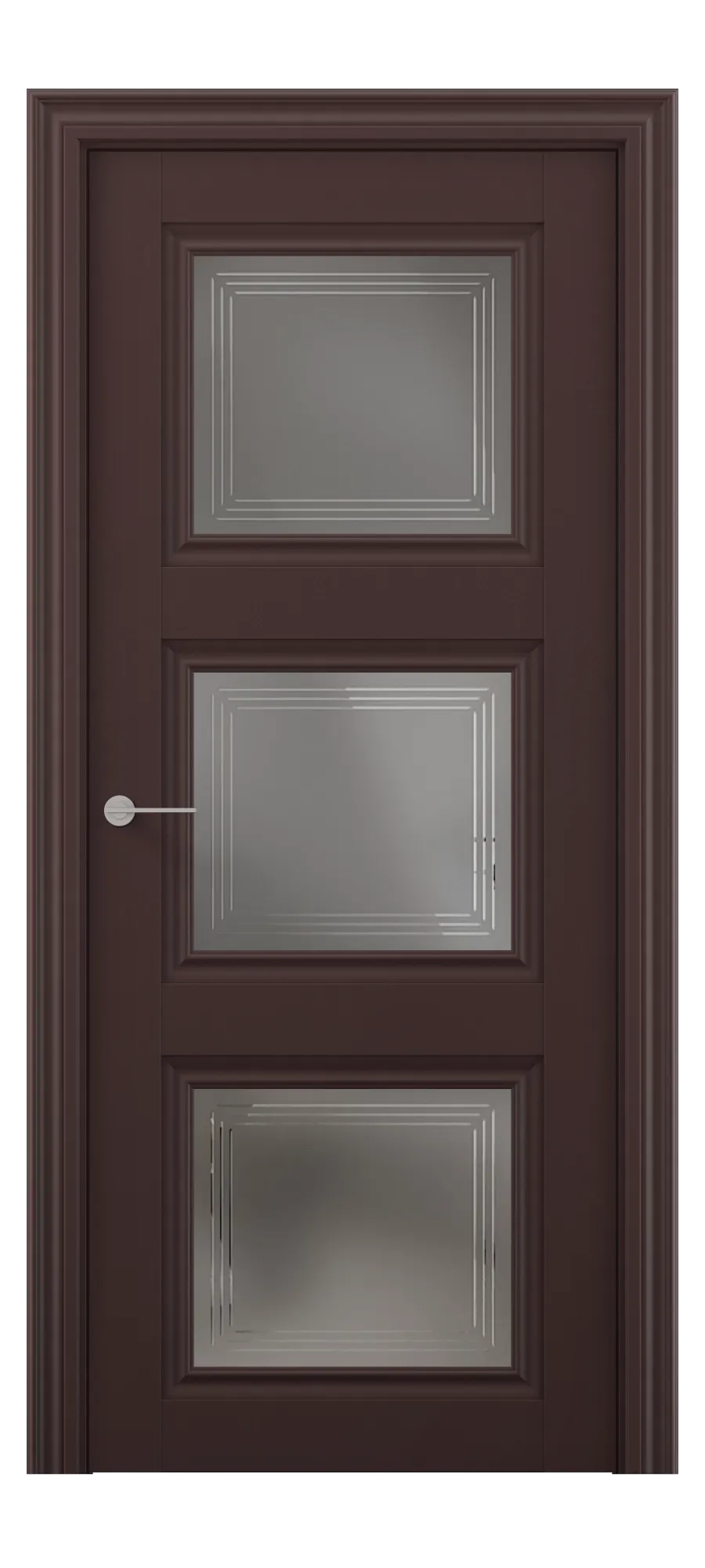 Interior door Q 08 soft bordeaux