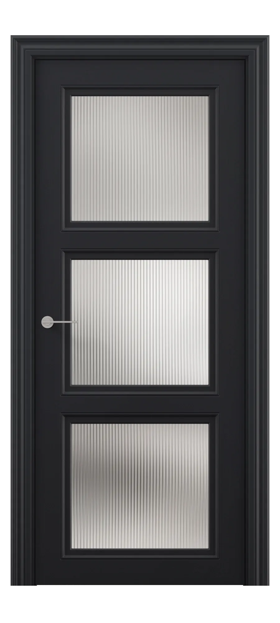  Interior door Renaissance 04 black shagreen (top)