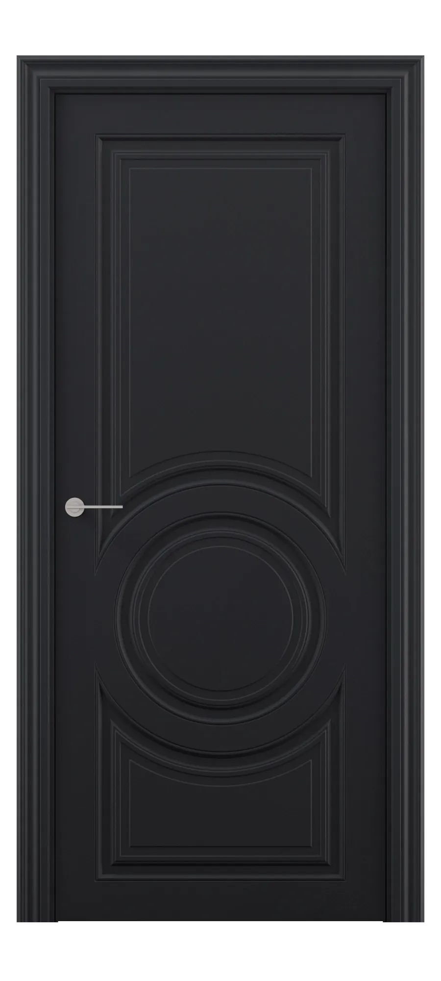 Бөлмеаралық есік Renaissance 7 қара шагрень