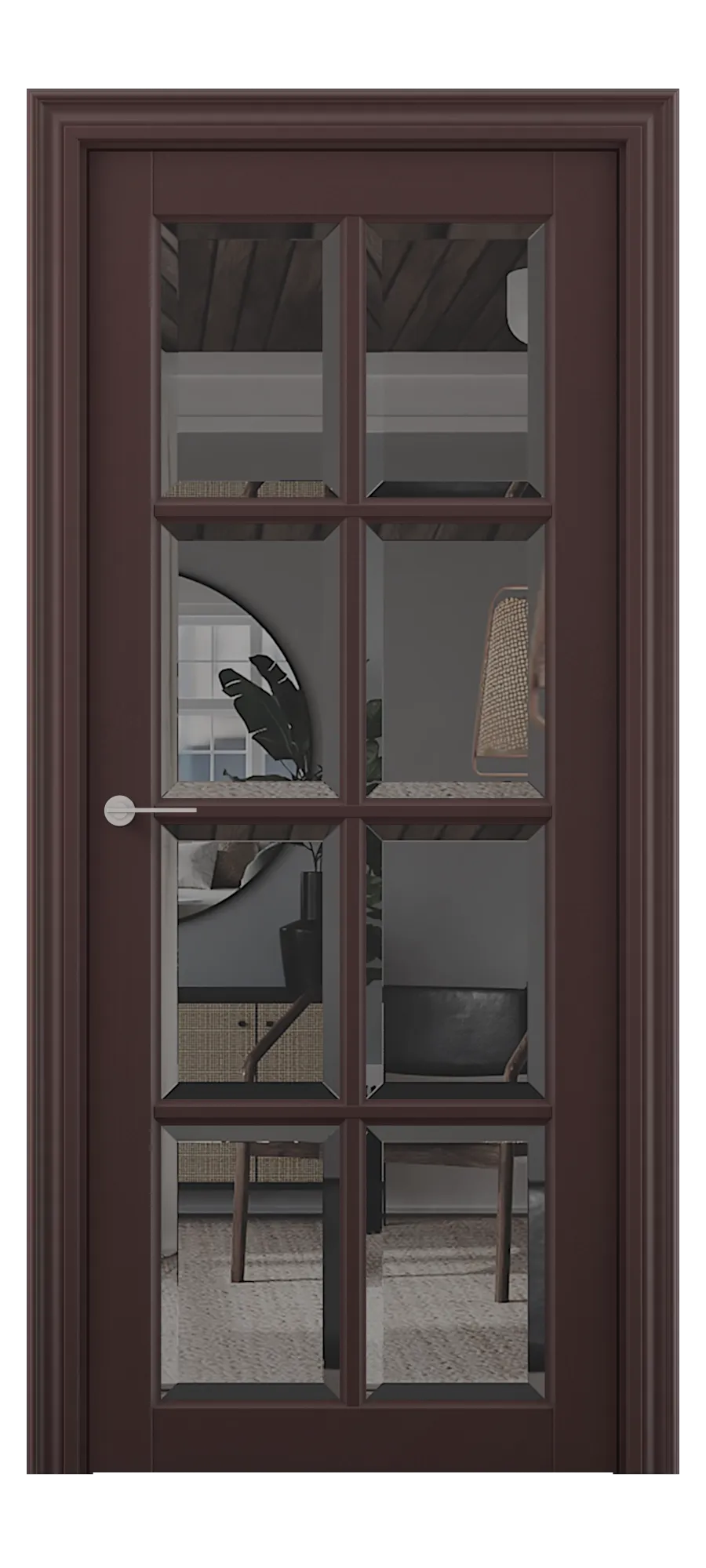 Interior door S 018 soft bordeaux