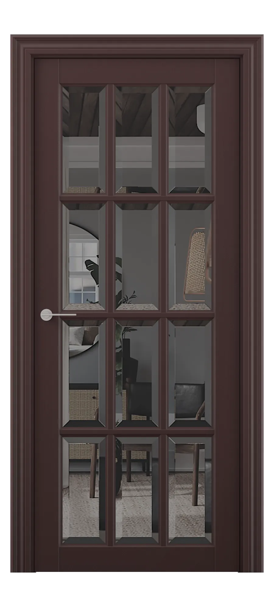 Interior door S 022 soft bordeaux