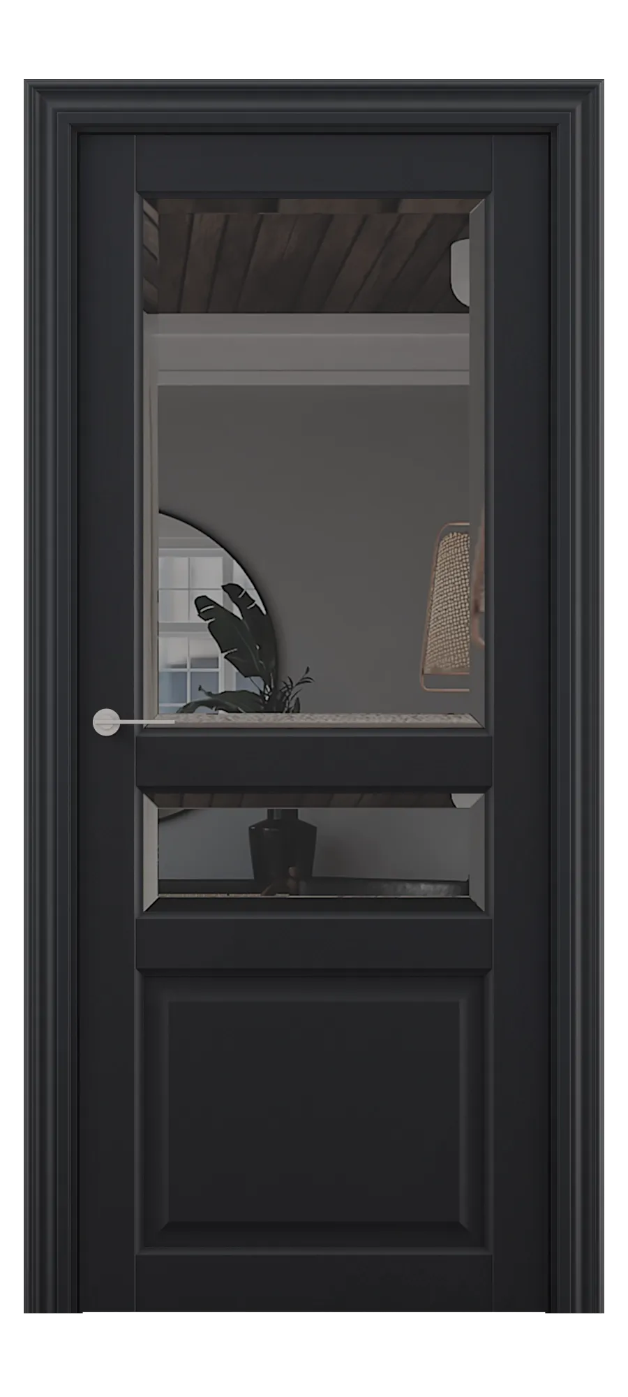  Interior door S 07 black shagreen (top)