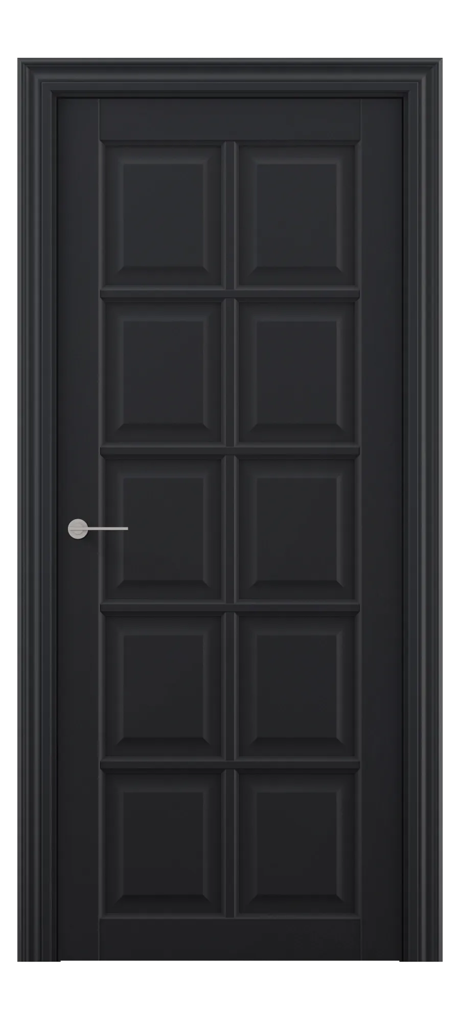 Interior door S 27 black shagreen