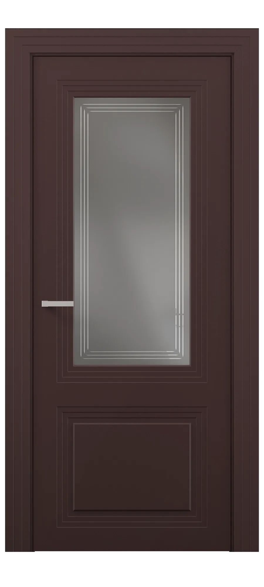 Interior door Trio 02 soft bordeaux
