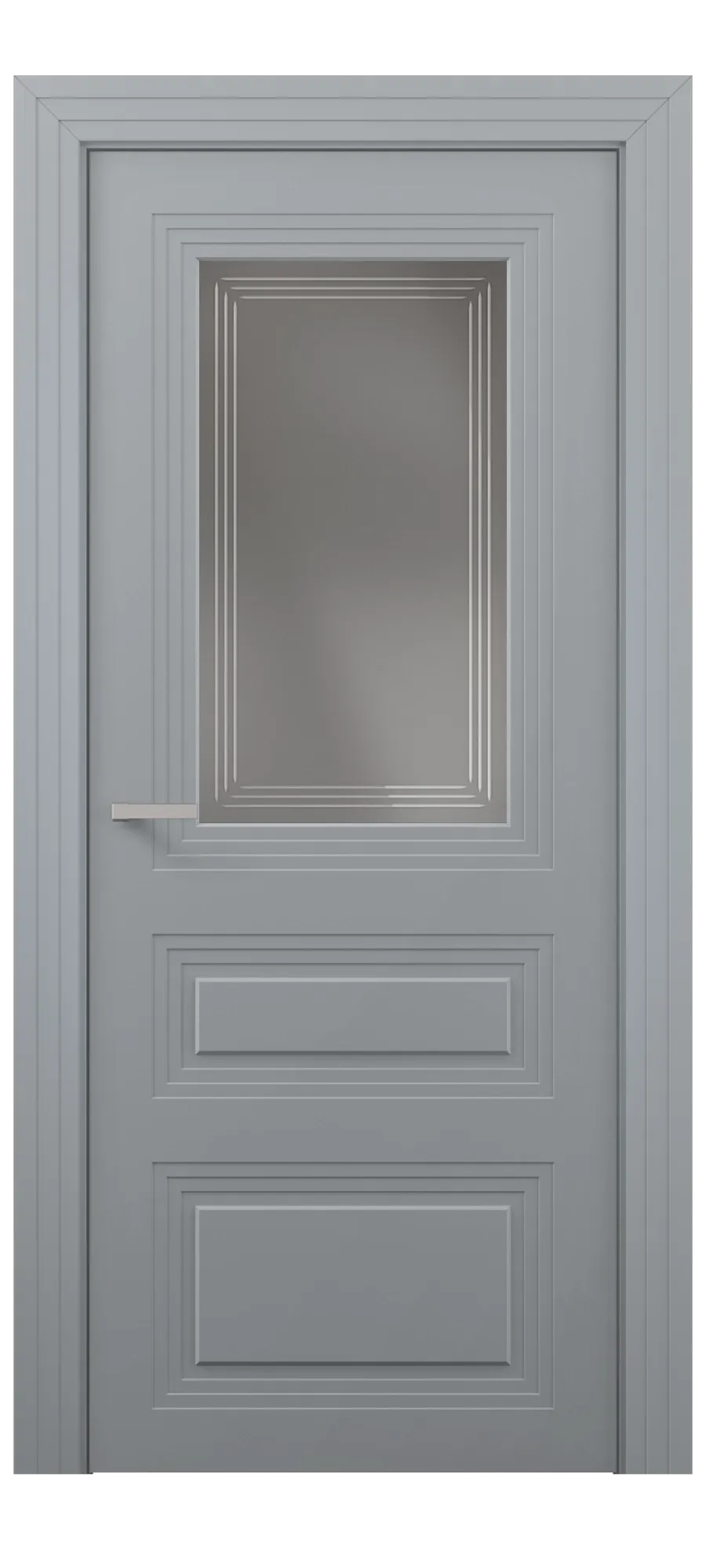  Бөлмеаралық есік Trio 03 ral 7040 (жоғарыдан)