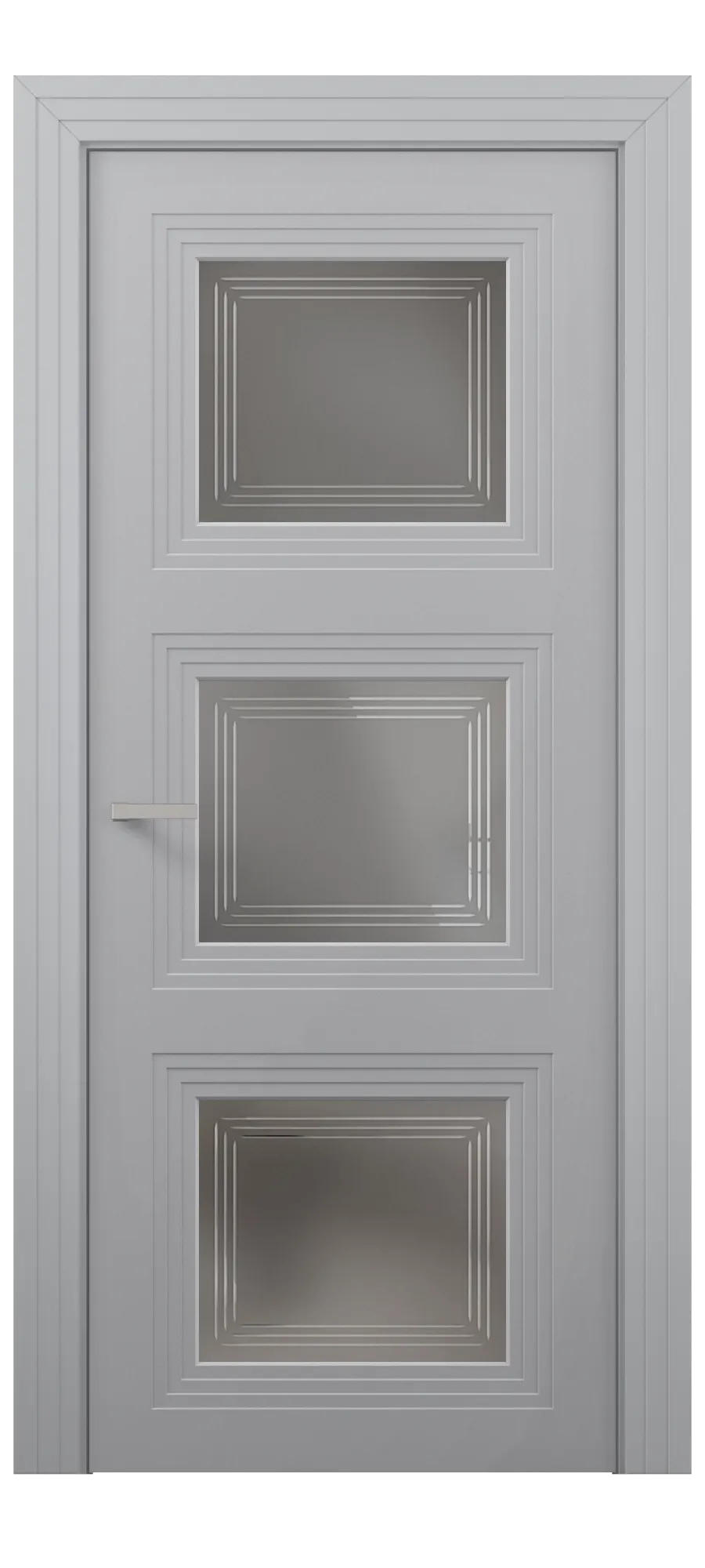 Interior door Trio 04 soft velvet grey
