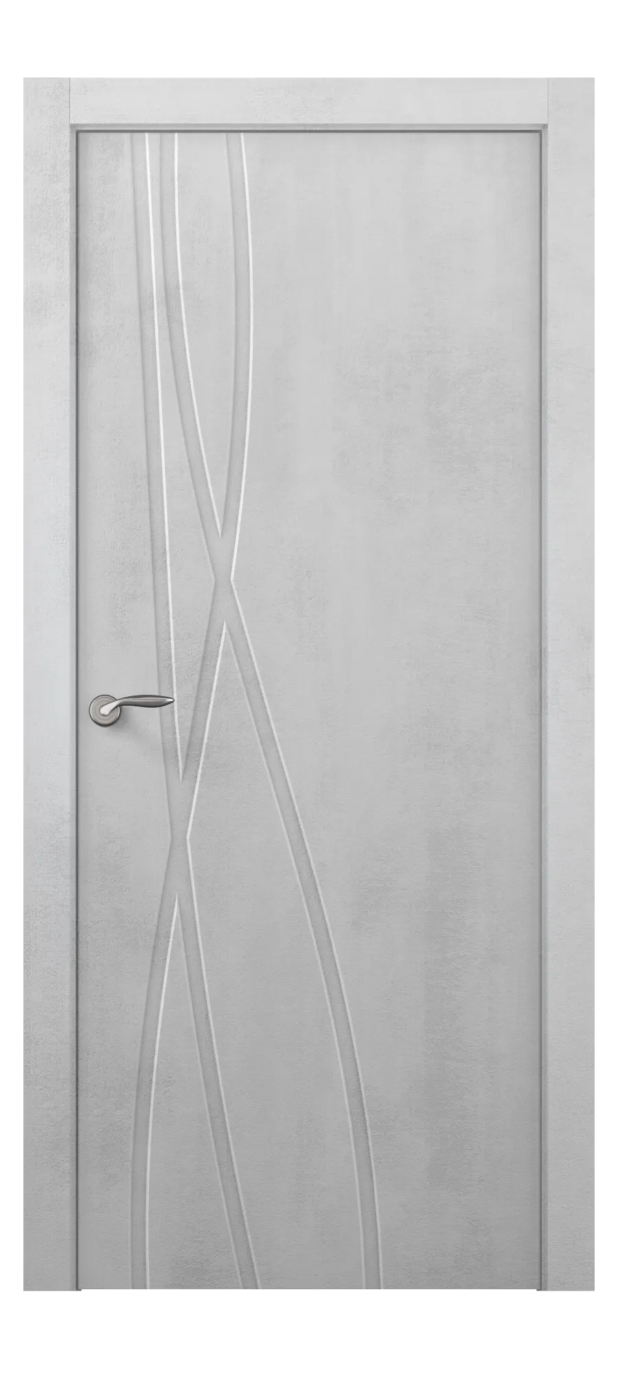 Interior door Twist white concrete