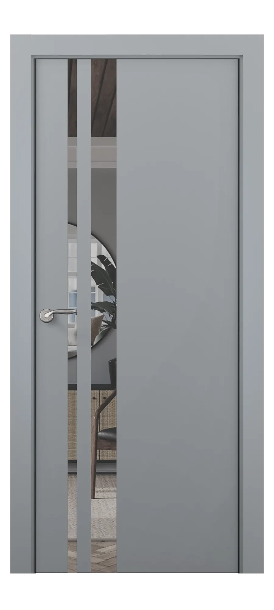  Бөлмеаралық есік Ultra 015 ral 7040 (жоғарыдан)