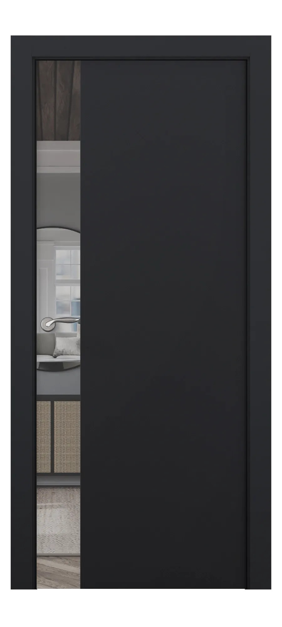 Interior door Ultra 020 black shagreen
