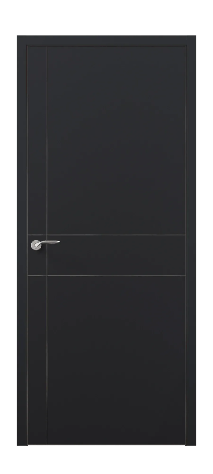 Interior door Ultra M 1 black shagreen