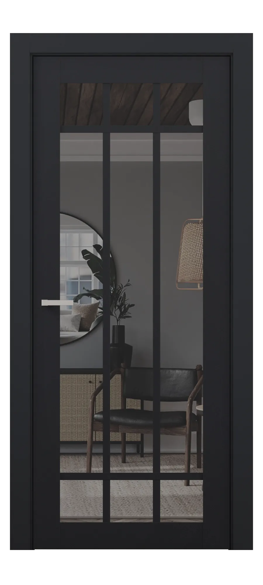 Interior door Verso 07 black shagreen