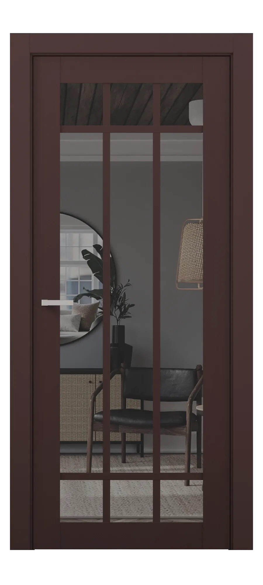 Interior door Verso 07 soft bordeaux