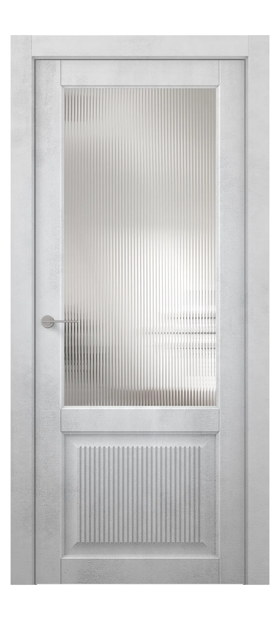 Interior door Wave 06 white concrete