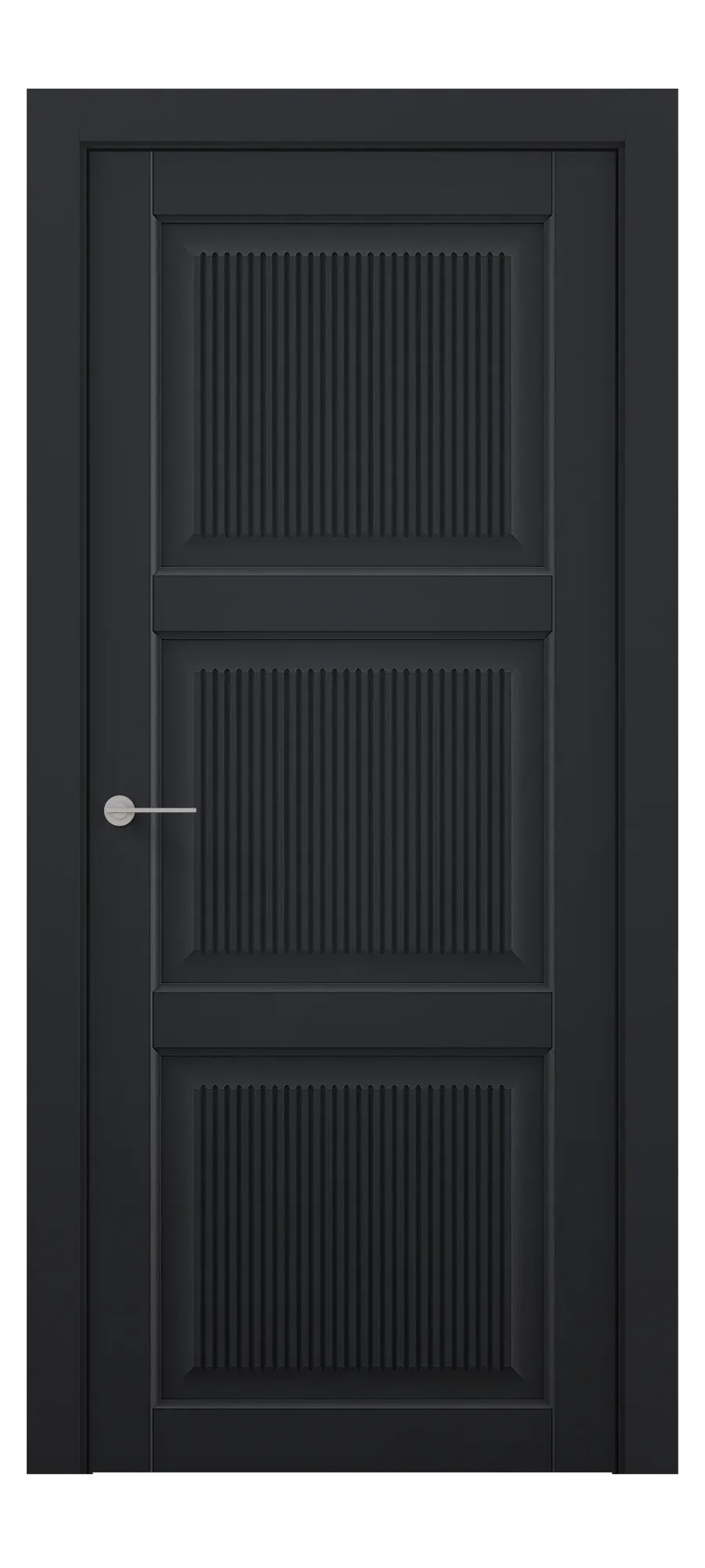 Interior door Wave 3 black shagreen