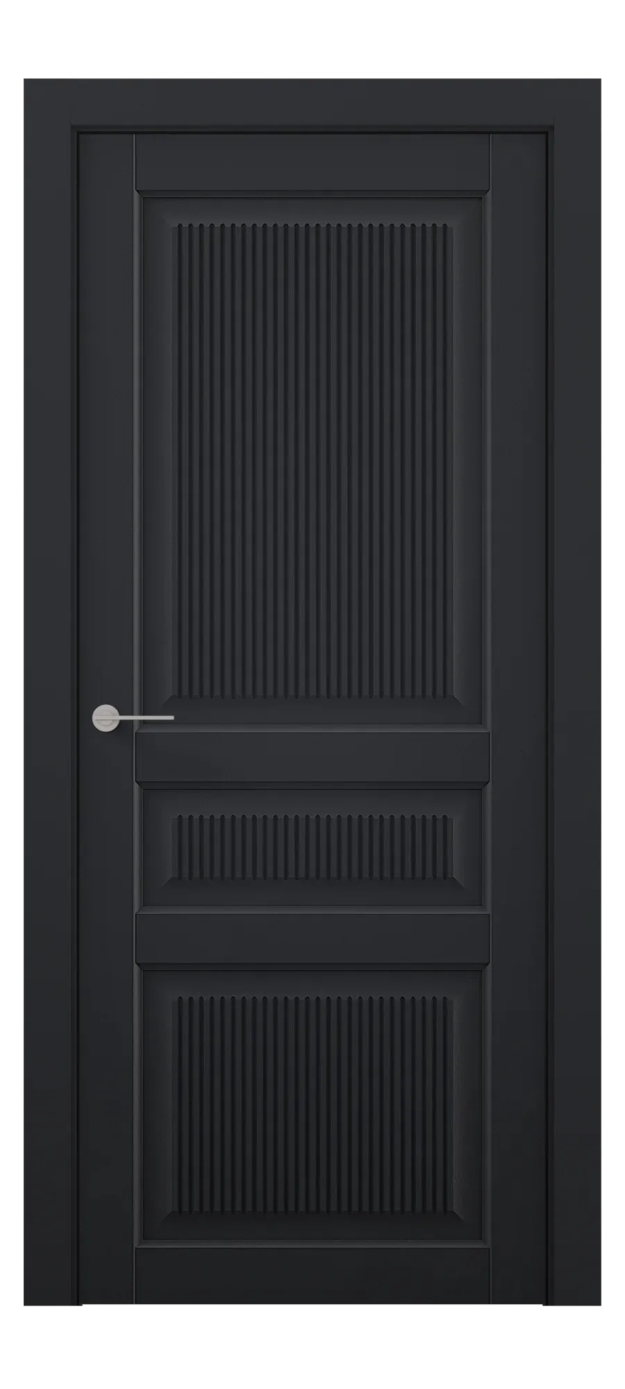 Interior door Wave 4 black shagreen