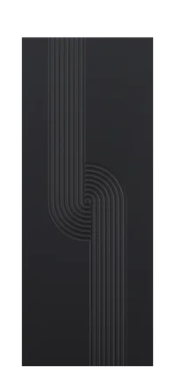 Дверь Art 6 черная шагрень
