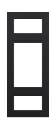 модель Дверь Neoclassic 06 черная шагрень стекло полотна