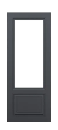 модель Дверь Renaissance 02 ral 7024 стекло полотна