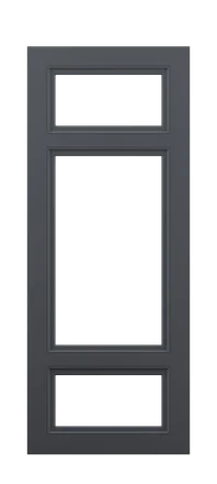 модель Дверь Renaissance 05 ral 7024 стекло полотна
